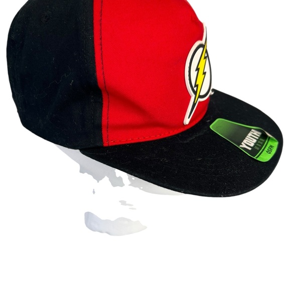 DC Comics The Flash Adjustable YOUTH Snapback Baseball Hat - with Graphic Brim - Picture 4 of 9